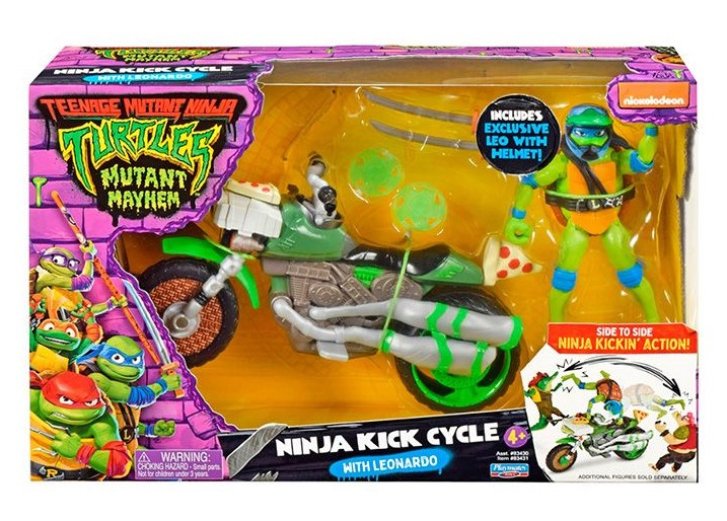 Ninja Turtles – Motocykl s figurkou Ninja Kickcycle