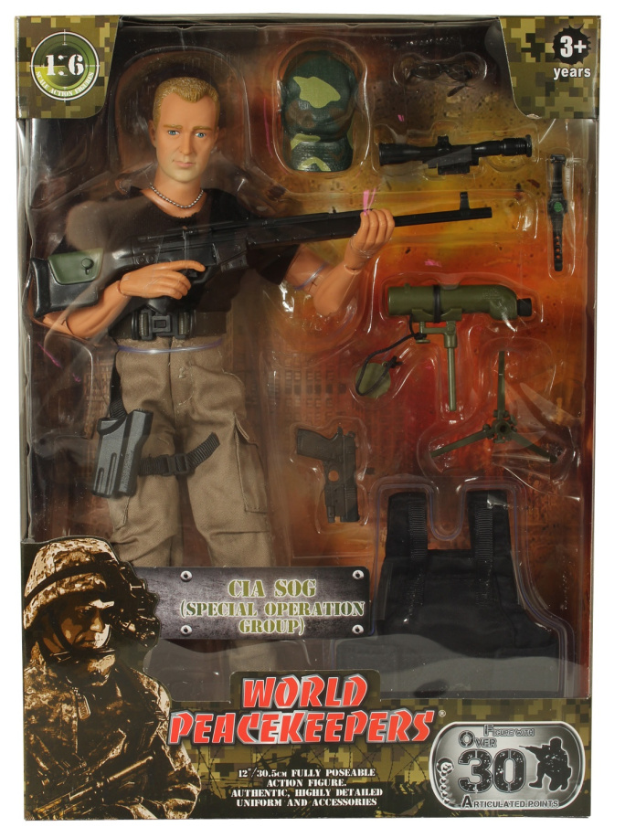 Figurka World Peacekeepers- voják s doplňky S.A.S.