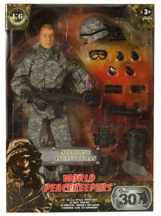Figurka World Peacekeepers- voják s doplňky S.A.S.