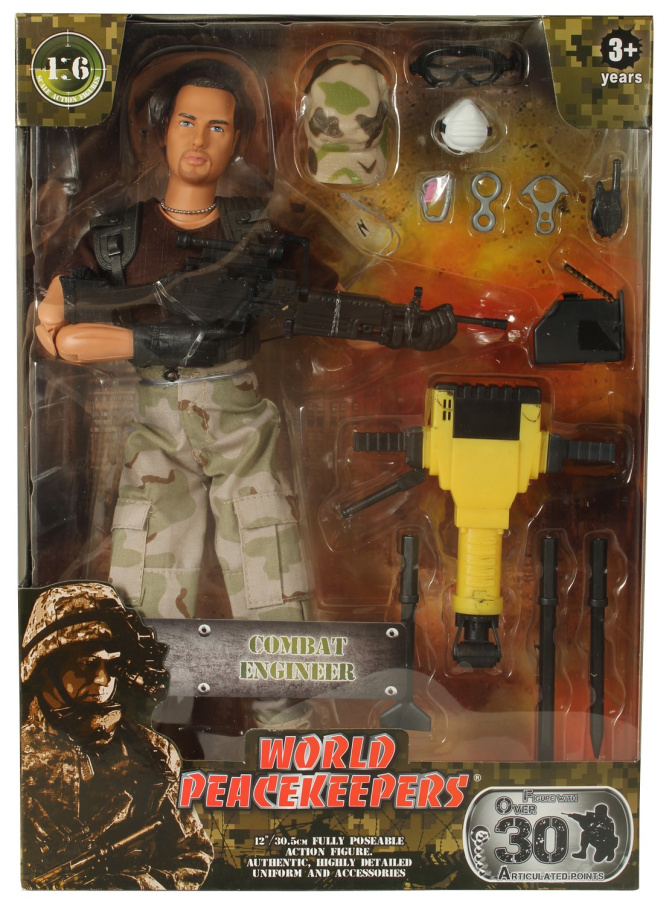 Figurka World Peacekeepers- voják s doplňky S.A.S.