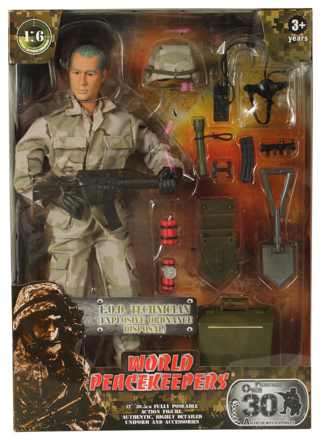 Figurka World Peacekeepers- voják s doplňky S.A.S.