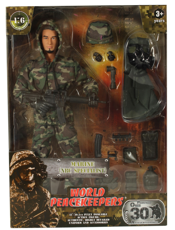 Figurka World Peacekeepers- voják s doplňky S.A.S.