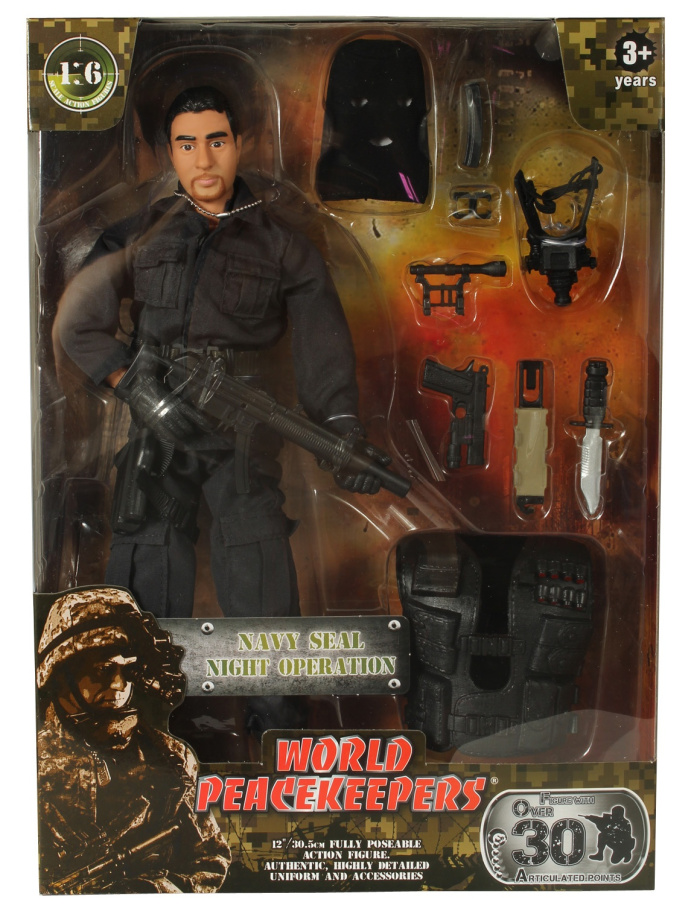 Figurka World Peacekeepers- voják s doplňky S.A.S.