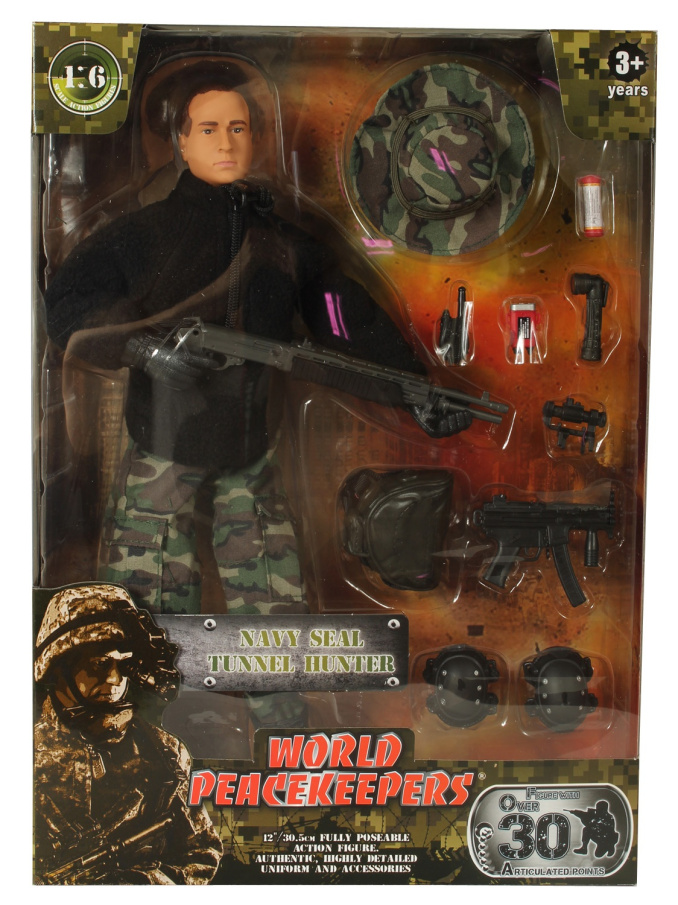 Figurka World Peacekeepers- voják s doplňky S.A.S.
