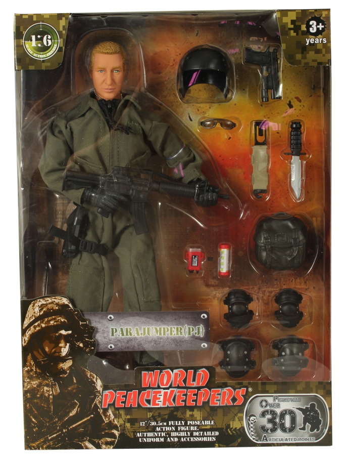 Figurka World Peacekeepers- voják s doplňky S.A.S.
