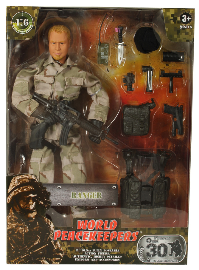 Figurka World Peacekeepers- voják s doplňky S.A.S.