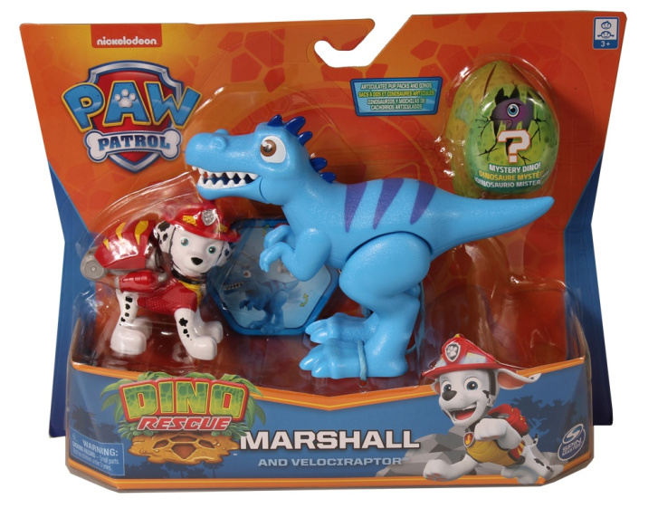 Paw Patrol – Pejsek s dinosaurem Marshall A Velociraptor