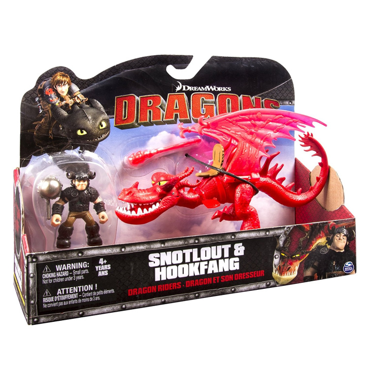 Dragons - Figurka s drakem Snotlout A Hookfang