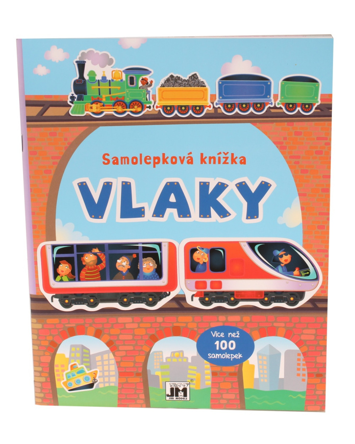 Kniha se samolepkami - Vlaky