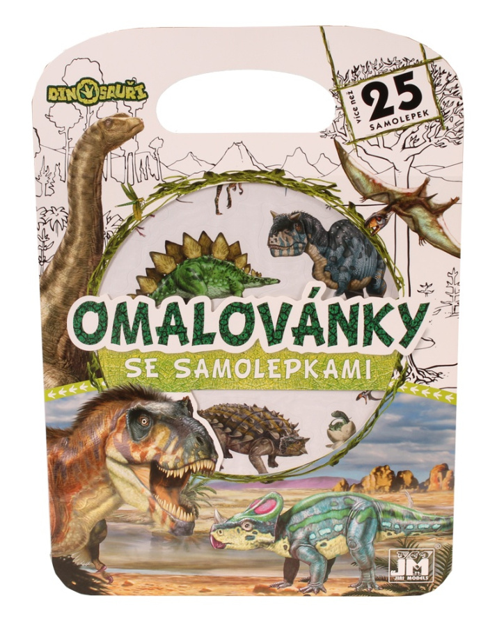 Omalovánky se samolepkami - Dinosauři