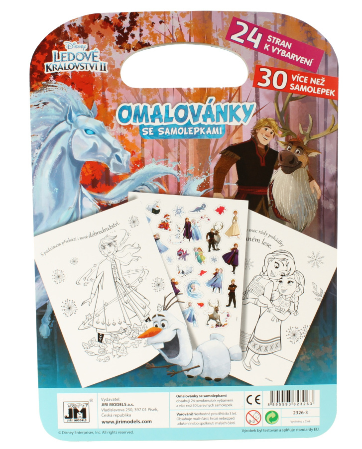 Ledové království 2 - Omalovánky + samolepky