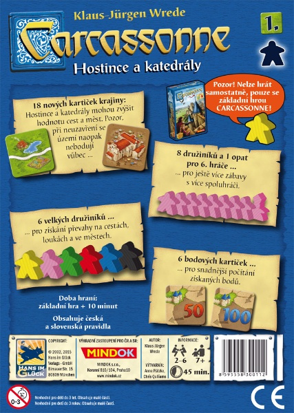 Hra - Carcassonne, Hostince a katedrály