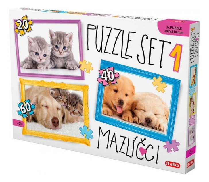 Puzzle 3 v 1 – Mazlíčci
