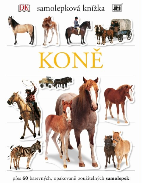Kniha se samolepkami - Koně