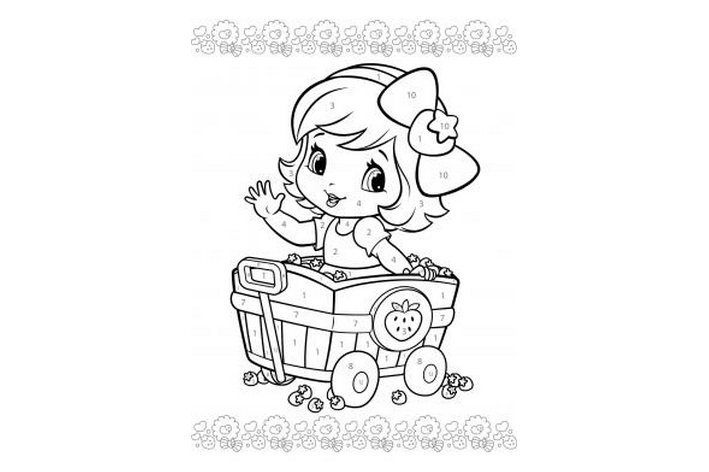 Omalovánka Strawberry Shortcake Baby