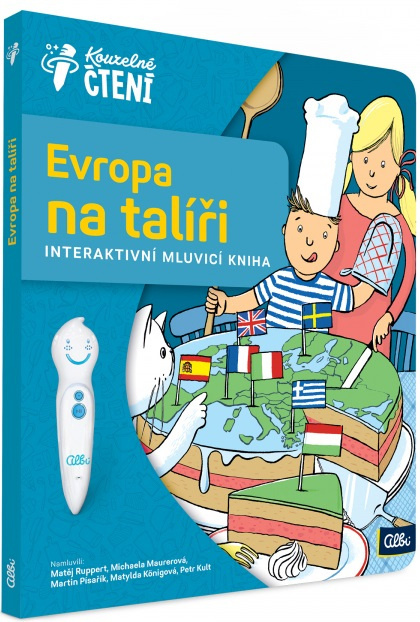KOUZELNÉ ČTENÍ- INTERAKTIVNÍ GLOBUS + KNÍŽKA CESTOVÁNÍ PO EVROPĚ