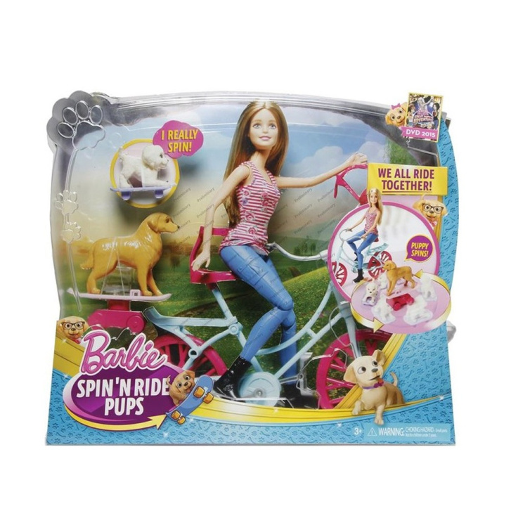 Barbie cyklistka a psí akrobati
