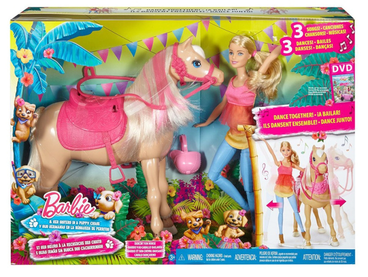 Barbie panenka a tancující kůň
