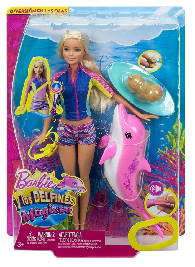 Panenka Barbie s kouzelným delfínem