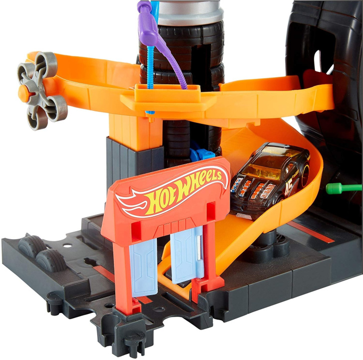 Hot Wheels - City set Super Spin Tire Shop
