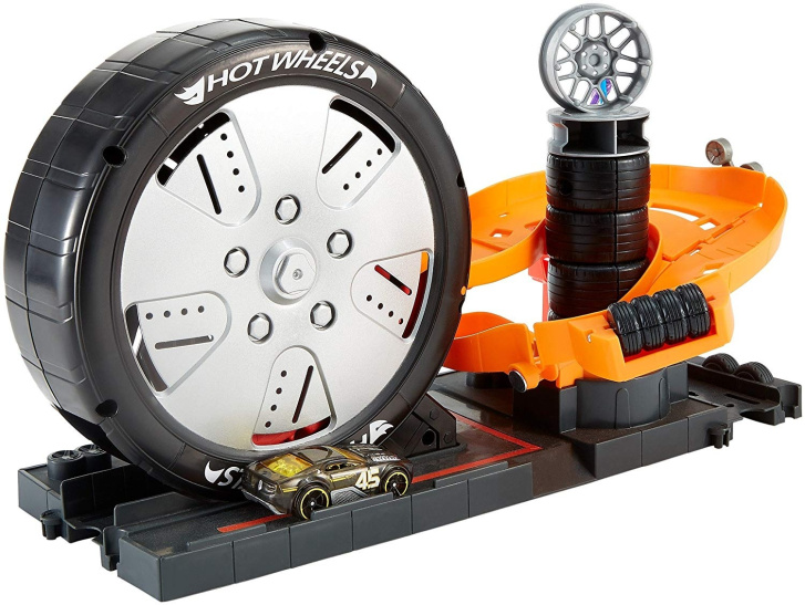 Hot Wheels - City set Super Spin Tire Shop