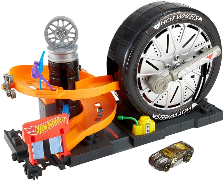 Hot Wheels - City set Super Spin Tire Shop