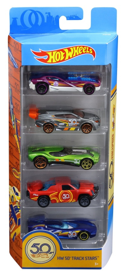 Hot Wheels 50 výročí - Sada aut