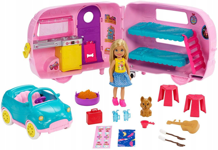 Barbie - Chelsea s karavanem