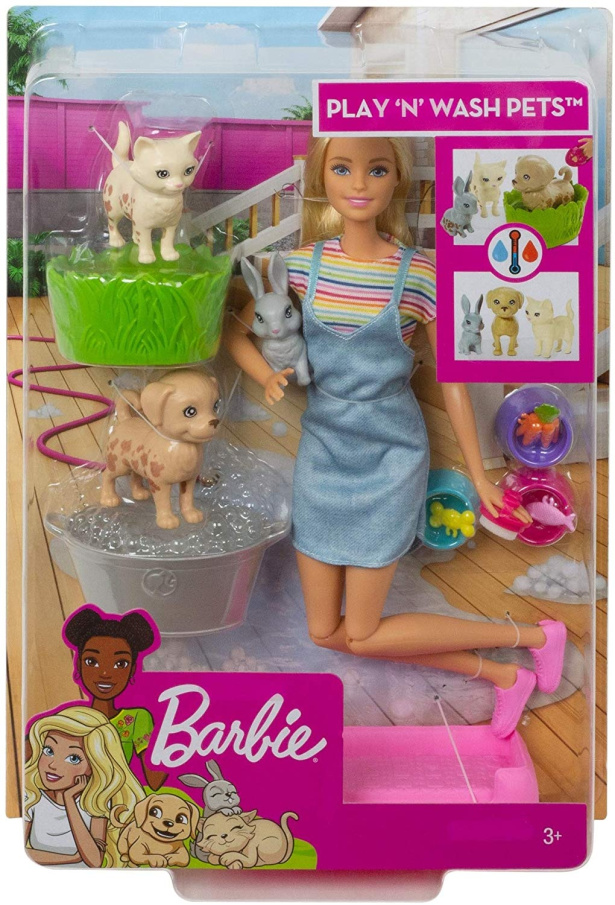 Barbie – Koupání zvířátek