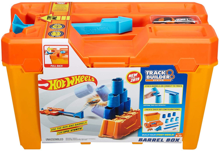 Hot Wheels Track Builder - Barrel box