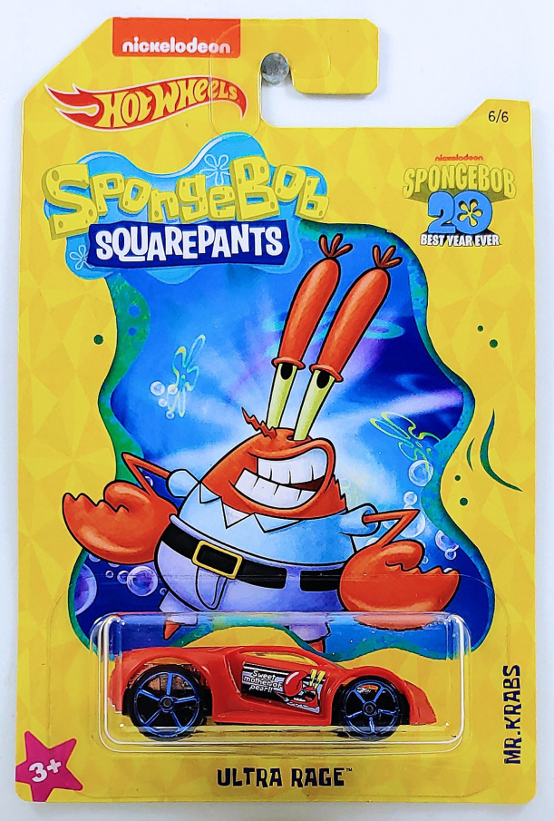 Hot Wheels - Autíčko Sponge Bob