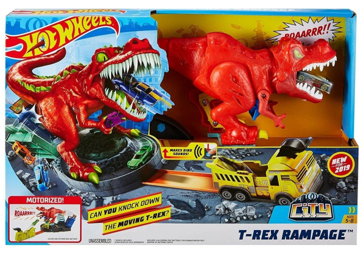 Hot Wheels City - Herní set T-Rex řádí