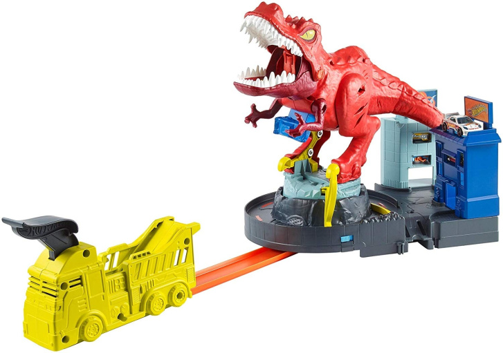 Hot Wheels City - Herní set T-Rex řádí