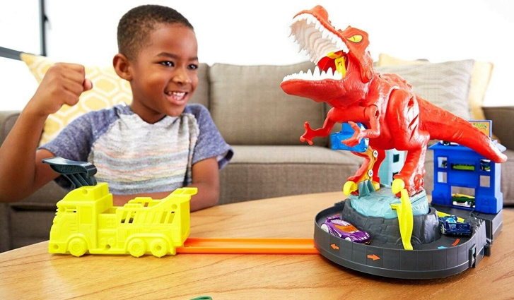 Hot Wheels City - Herní set T-Rex řádí
