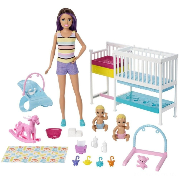 Barbie Skipper - Pěstounka s dětským pokojíkem