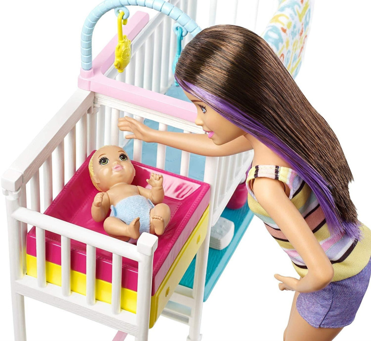 Barbie Skipper - Pěstounka s dětským pokojíkem
