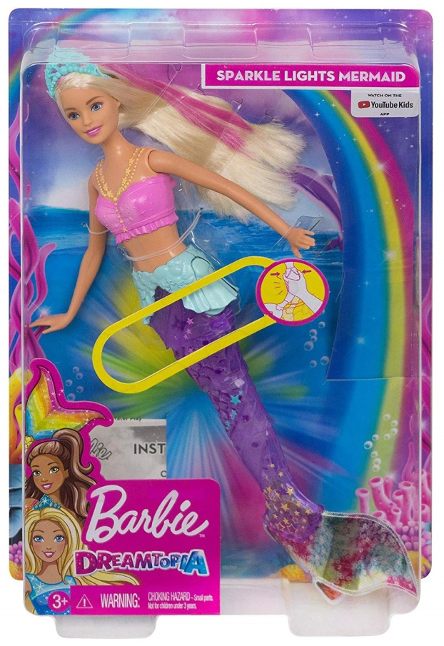 Barbie Dreamtopia - Svítící mořská panna s pohyblivým ocasem