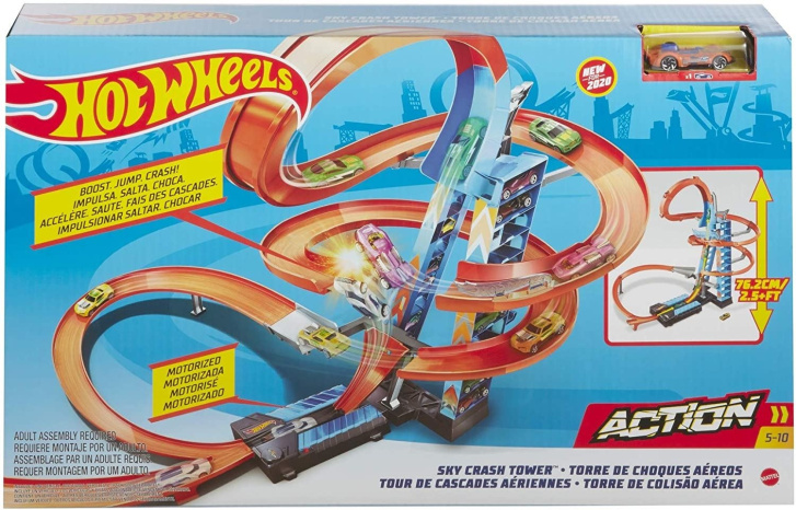Dráha Hot Wheels- Srážka v oblacích