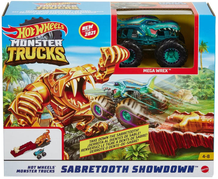 Hot Wheels Monster Trucks- Sabretooth Showdown