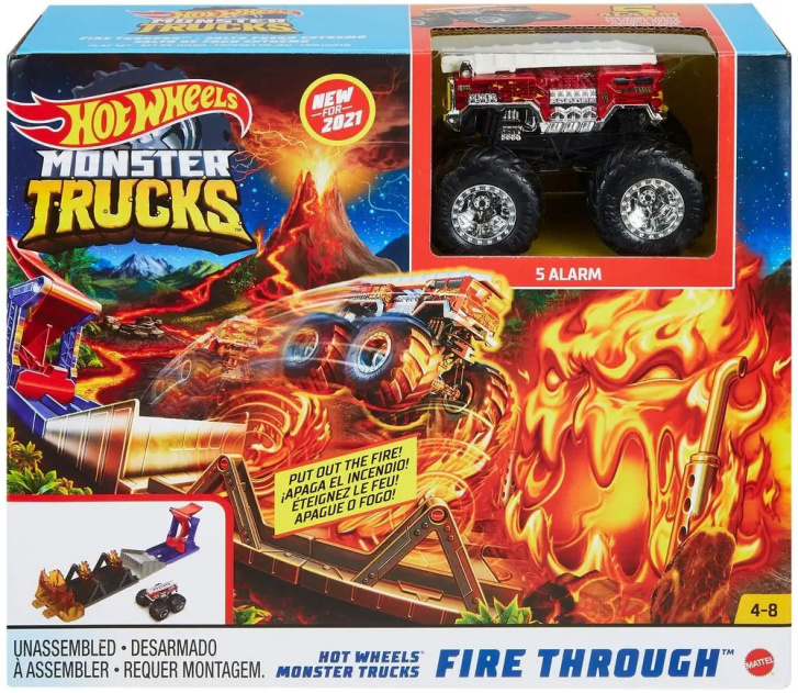 Hot Wheels Monster Trucks- Fire Through