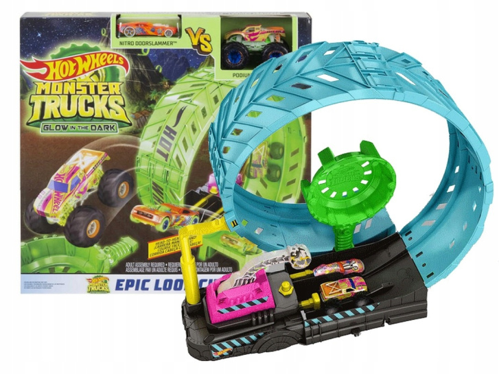 Hot Wheels Monster Truck -Svítící dráha