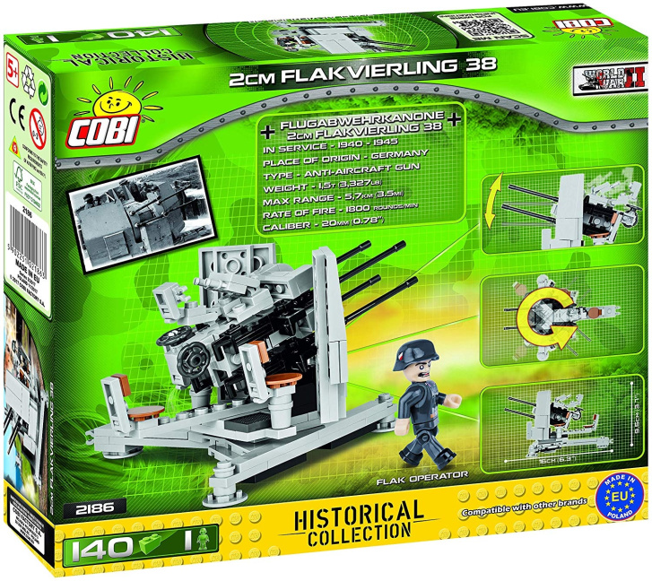 COBI 2186 – KANÓN FLAKVIERLING 38