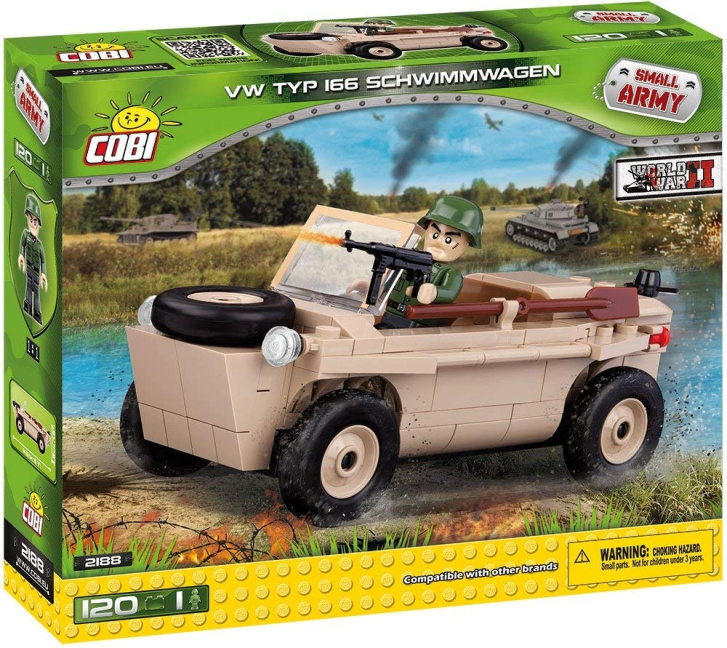 Cobi 2188 – Vozidlo VW 166 Schwimmwagen