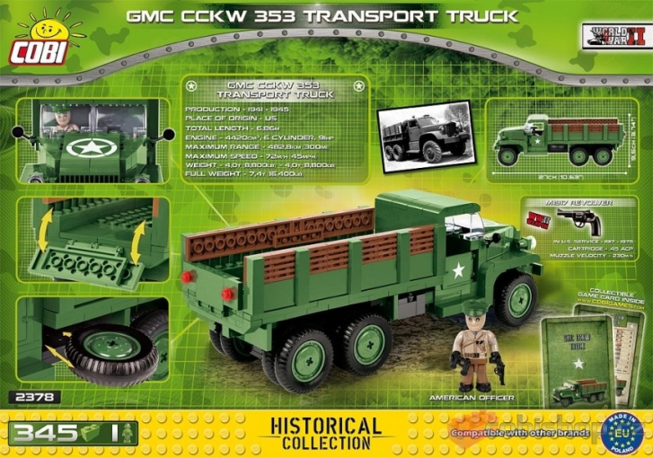 Cobi 2378 – Nákladní vozidlo GMC CCKW 353