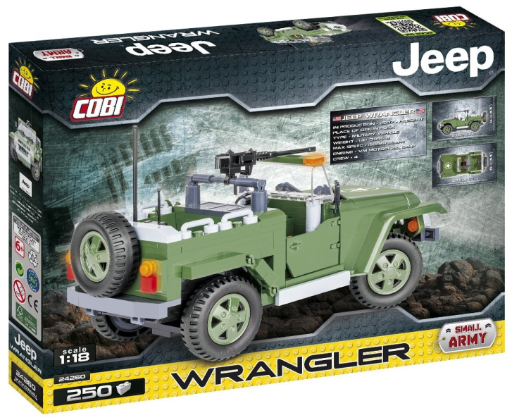 Cobi 24260 – Vojenské vozidlo Jeep Wrangler