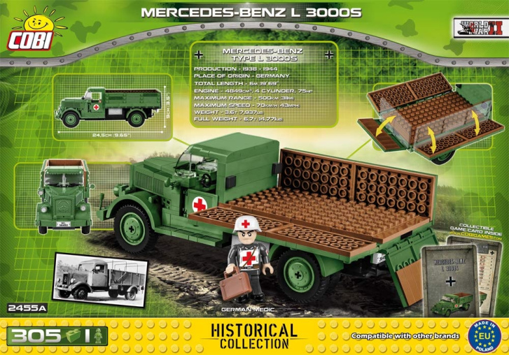 Cobi 2455A – Vozidlo Mercedes-Benz L 3000S