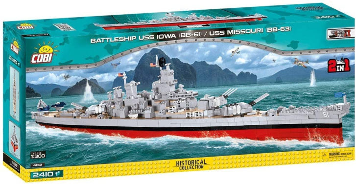 Cobi 4812 – Bitevní loď IOWA BB-61 / MISSOURI BB-63