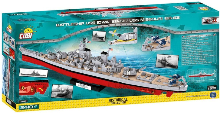 Cobi 4812 – Bitevní loď IOWA BB-61 / MISSOURI BB-63