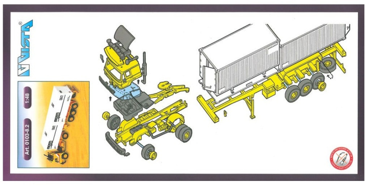 Monti System - Stavebnice - Kontejner Liaz 1:48