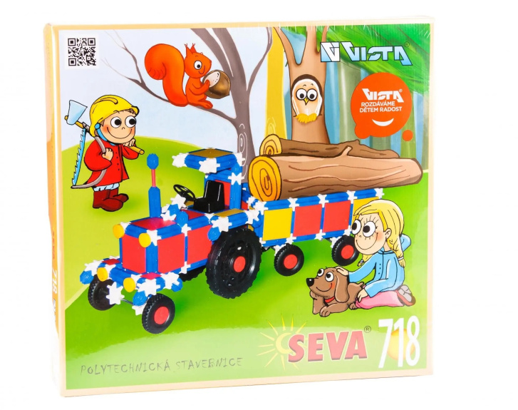 STAVEBNICE SEVA 718 - TRAKTOR S PŘÍVESEM